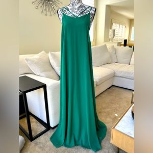 Long Green Dress Size XS